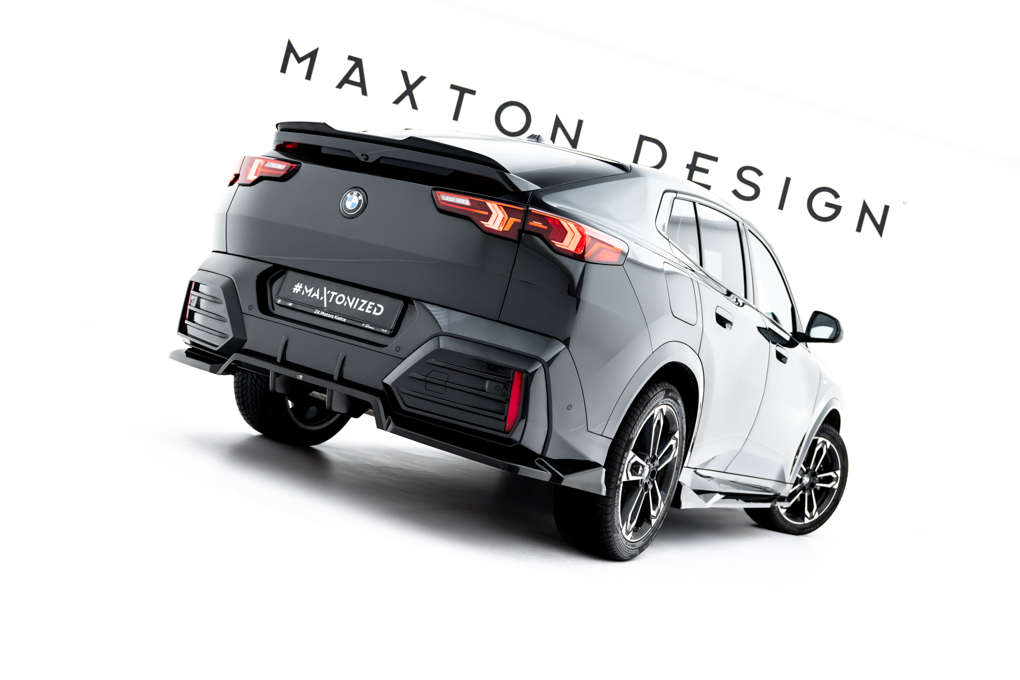 REAR SPLITTER (WITH VERTICAL BARS) SUITABLE FOR BMW X2 M-PACK / IX2 U10 – MAXTON DESIGN - 6