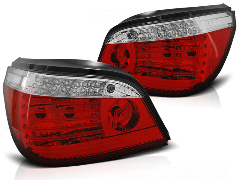 LED-BAKLYKTOR RÖD/VIT SEQ TILL BMW E60 2003-2007