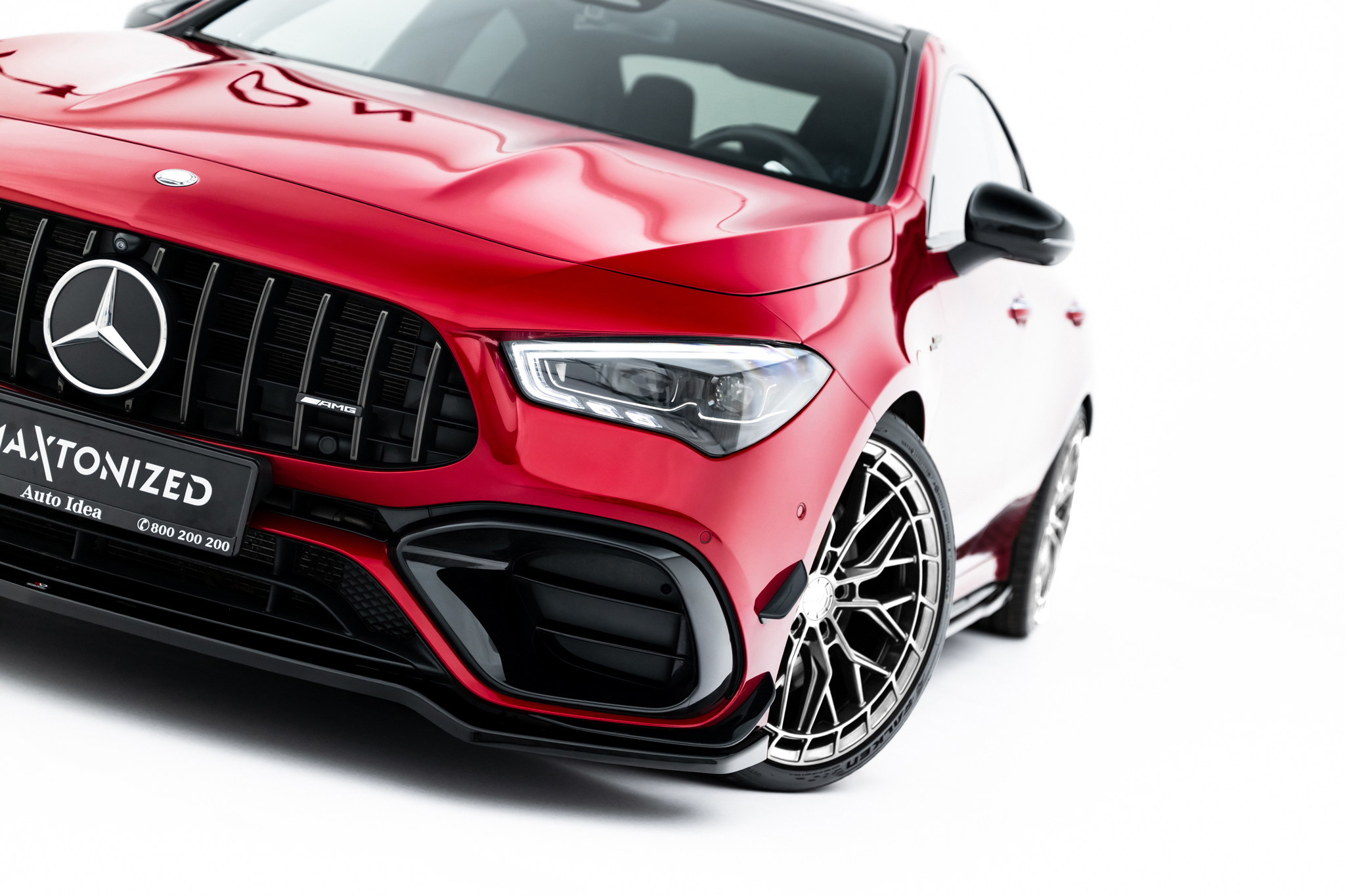 FRONT SPLITTER V.1 SUITABLE FOR MERCEDES-AMG CLA 45 AERO C118 FACELIFT – MAXTON DESIGN - 2