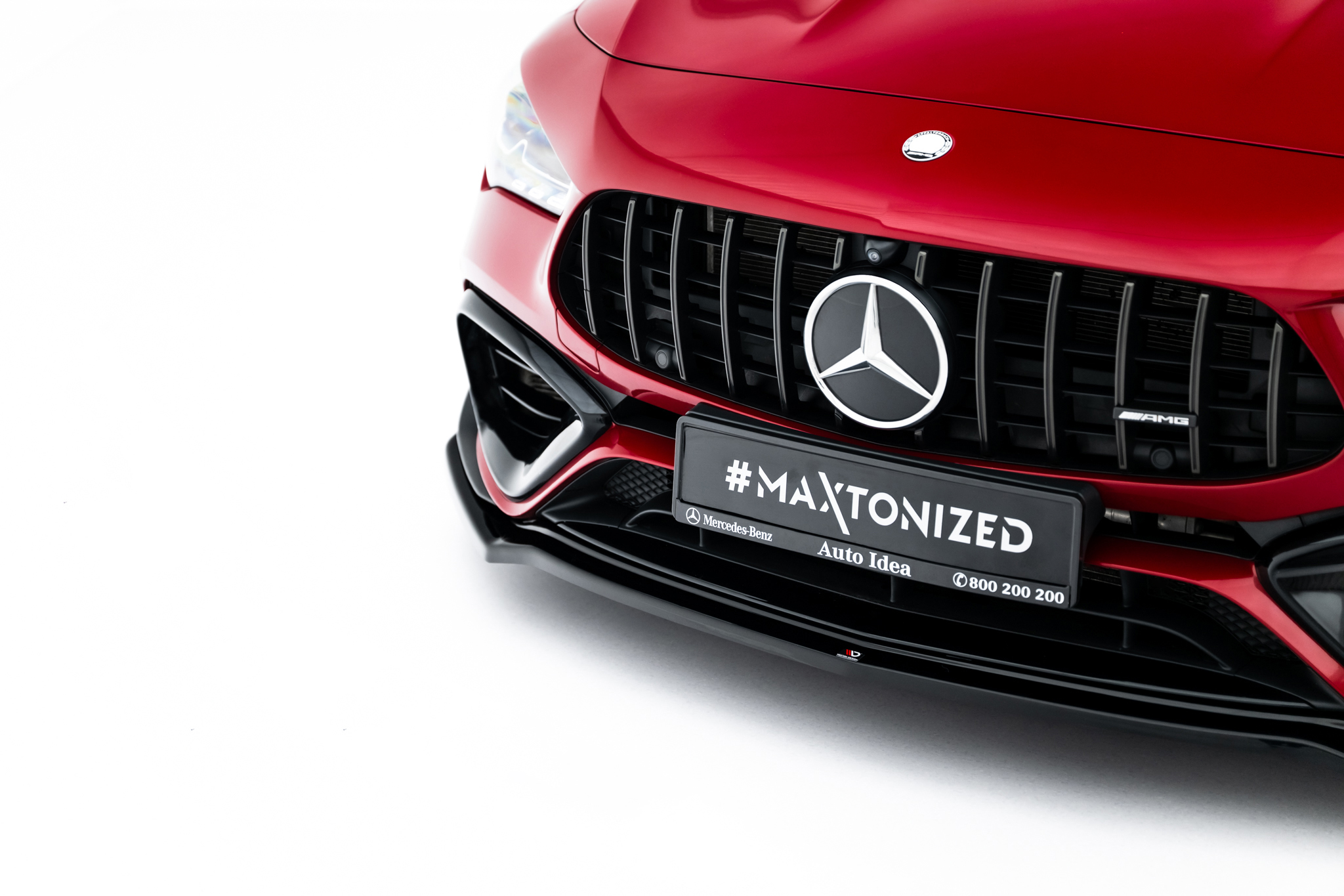 FRONT SPLITTER V.1 SUITABLE FOR MERCEDES-AMG CLA 45 AERO C118 FACELIFT – MAXTON DESIGN - 6