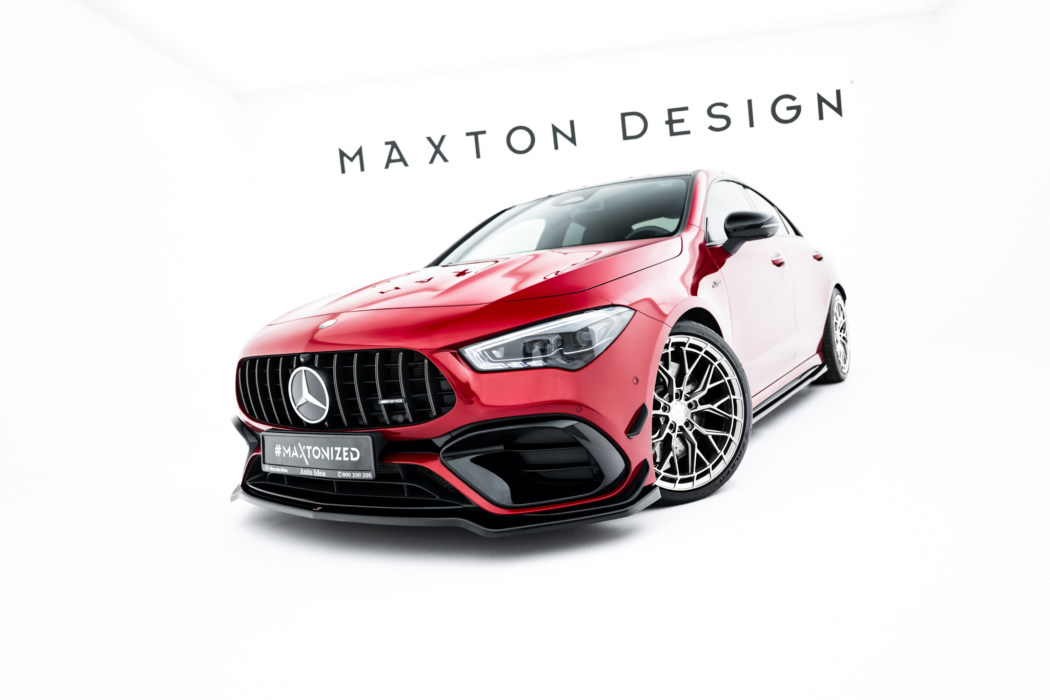 FRONT SPLITTER V.1 SUITABLE FOR MERCEDES-AMG CLA 45 AERO C118 FACELIFT – MAXTON DESIGN - 7