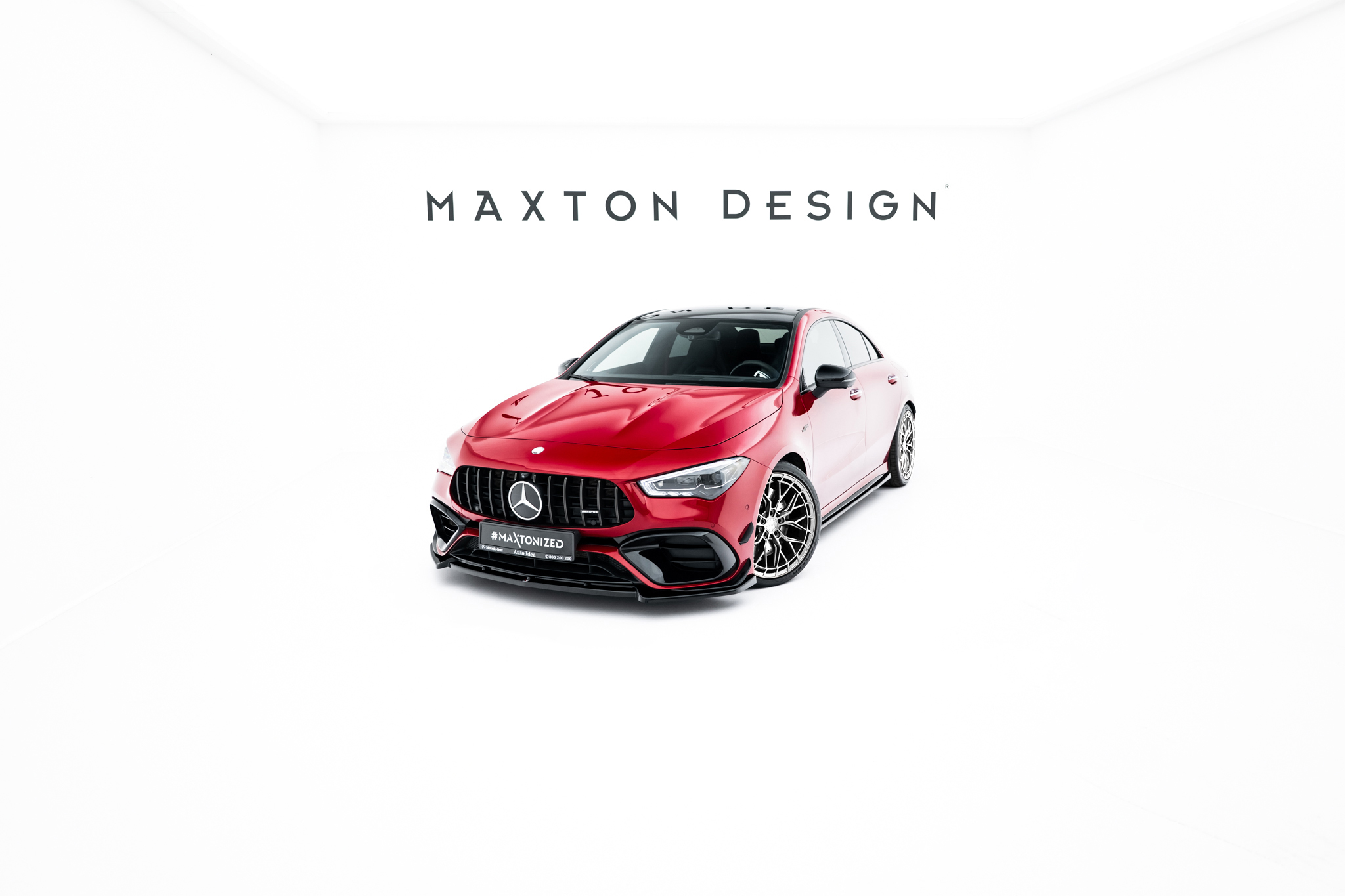 FRONT SPLITTER V.2 SUITABLE FOR MERCEDES-AMG CLA 45 AERO C118 FACELIFT – MAXTON DESIGN - 3