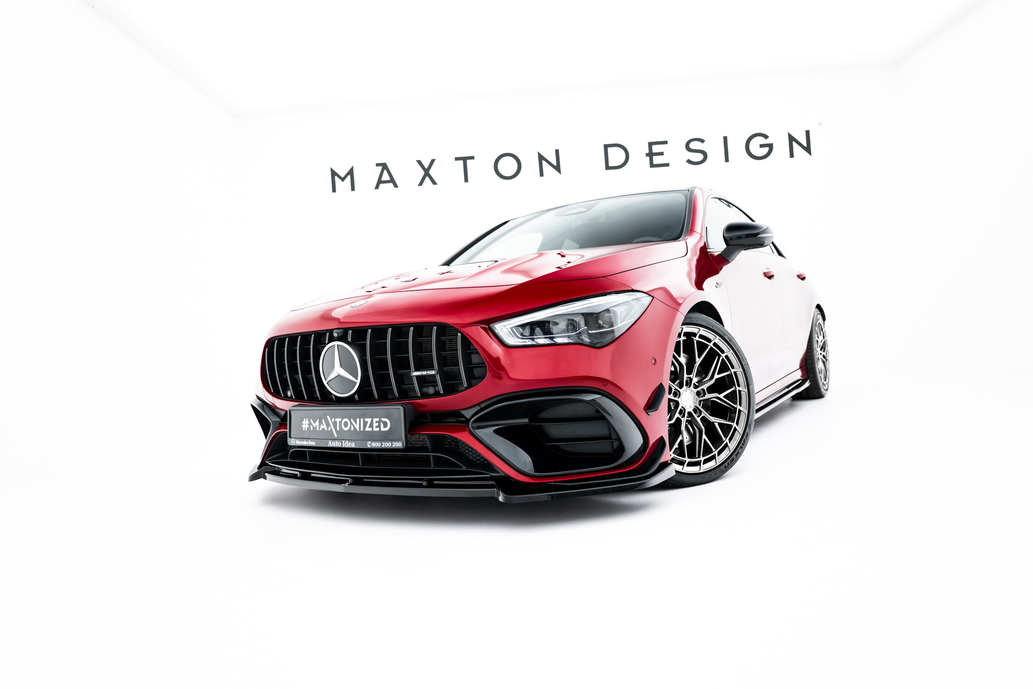 FRONT SPLITTER V.2 SUITABLE FOR MERCEDES-AMG CLA 45 AERO C118 FACELIFT – MAXTON DESIGN - 2