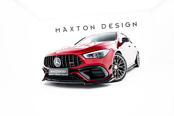 FRONT SPLITTER V.2 SUITABLE FOR MERCEDES-AMG CLA 45 AERO C118 FACELIFT – MAXTON DESIGN