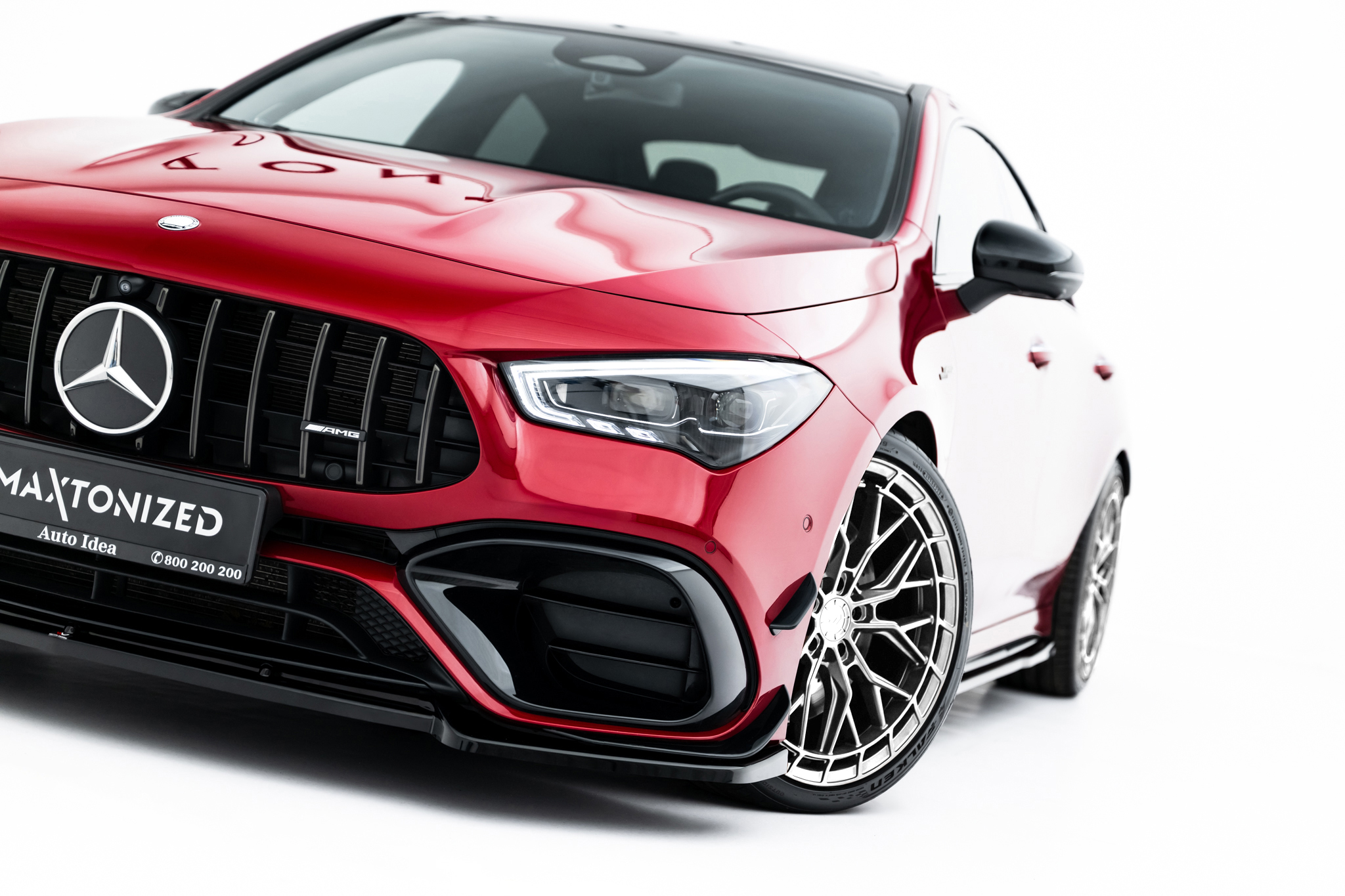 FRONT SPLITTER V.2 SUITABLE FOR MERCEDES-AMG CLA 45 AERO C118 FACELIFT – MAXTON DESIGN - 7