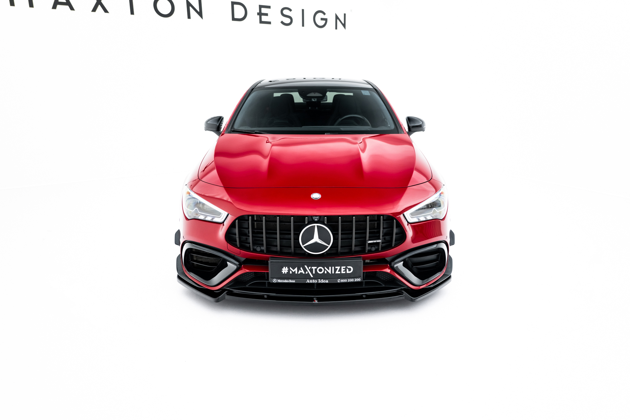 FRONT SPLITTER V.2 SUITABLE FOR MERCEDES-AMG CLA 45 AERO C118 FACELIFT – MAXTON DESIGN