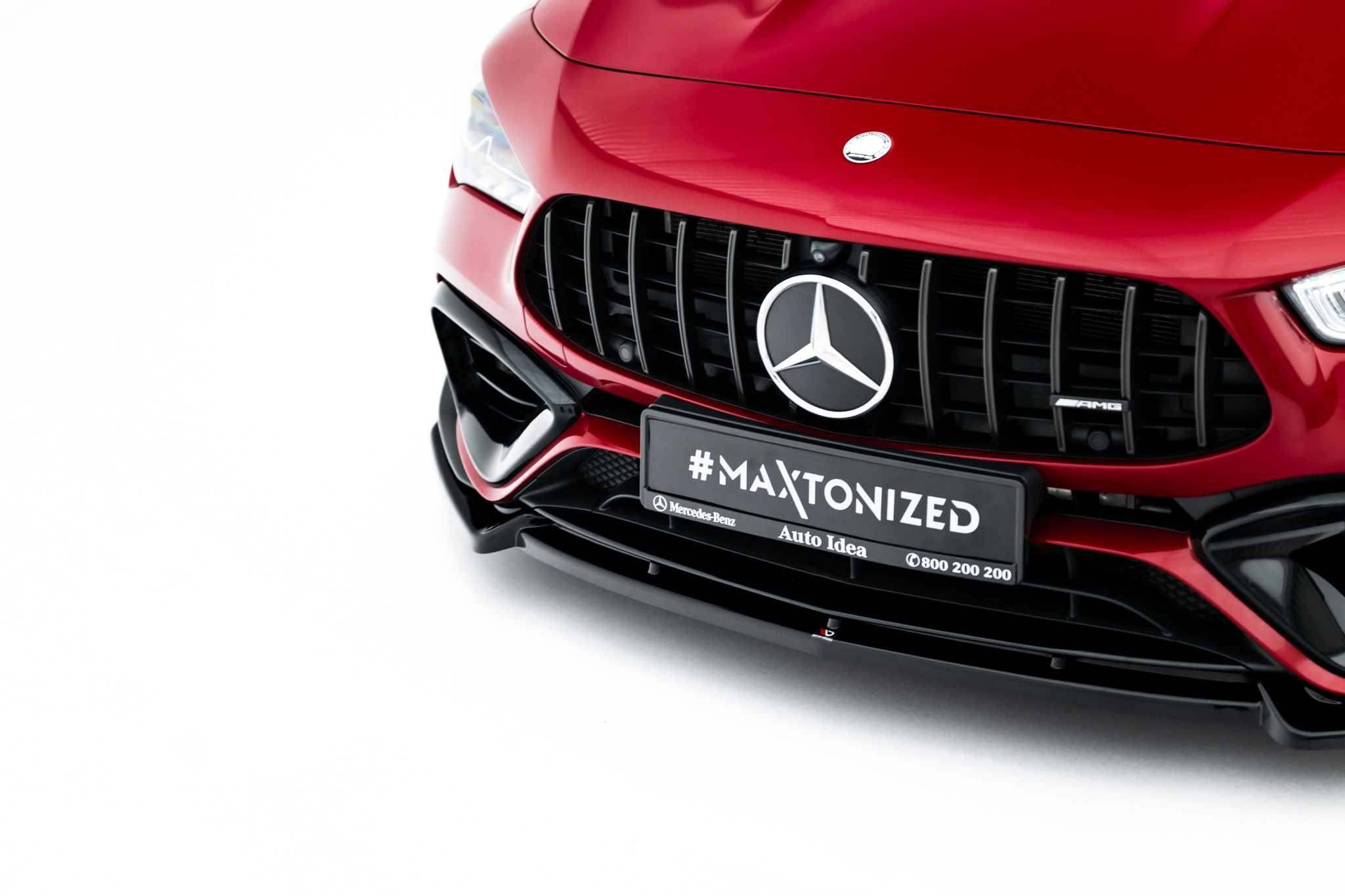 FRONT SPLITTER V.2 SUITABLE FOR MERCEDES-AMG CLA 45 AERO C118 FACELIFT – MAXTON DESIGN - 4