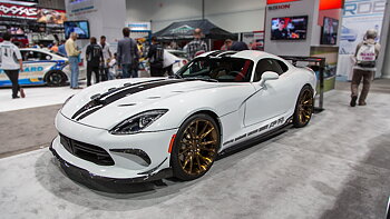 AGENCY POWER CARBON FIBER UPPER FRONT BUMPER GUARDS PAIR SRT VIPER 2013+