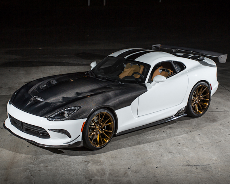 AGENCY POWER FULL CARBON FIBER OEM VENTED HOOD SRT VIPER 2013+ - 4