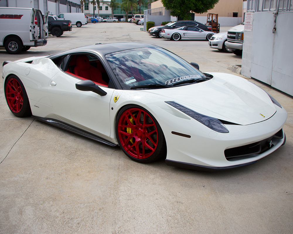 AGENCY POWER KOLFIBER FRÄMRE LÄPPVINGE FERRARI 458 10-14 - 2