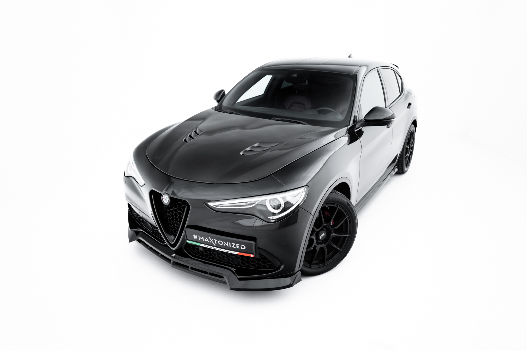 FRONT SPLITTER V.3 SUITABLE FOR ALFA ROMEO STELVIO MK1 – MAXTON DESIGN