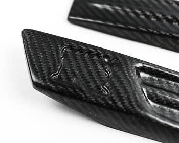 AGENCY POWER CARBON FIBER FRONT FENDER LOGO PLATE NISSAN R35 GT-R 09-16