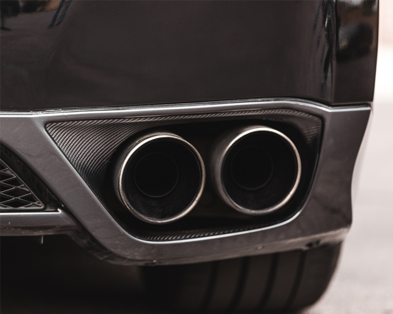 AGENCY POWER CARBON FIBER EXHAUST SURROUND NISSAN R35 GT-R 09-16 - 2