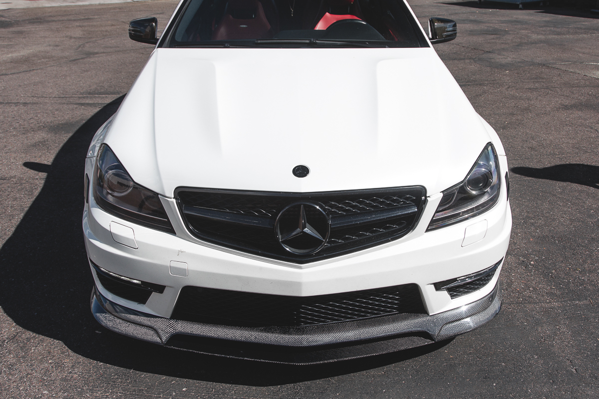AGENCY POWER CARBON FIBER FRONT LIP MERCEDES-BENZ C63 AMG W204 12-14 - 4