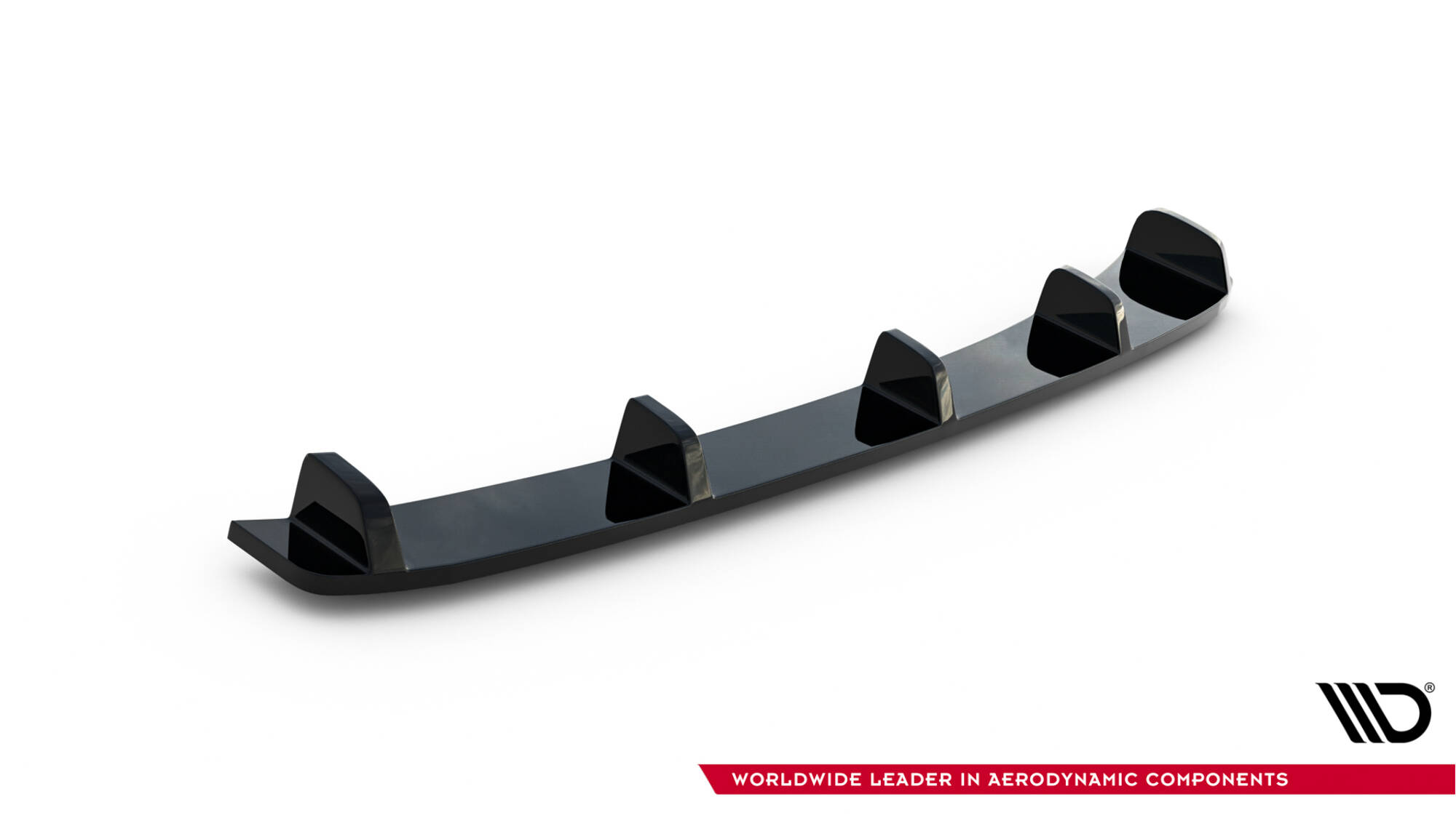 Central Rear Splitter (Vertical Bars) BMW 3 E46 Coupe M-Pack - 8