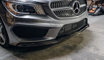 AGENCY POWER CARBON FIBER FRONT LIP COVER MERCEDES-BENZ CLA250 14-15