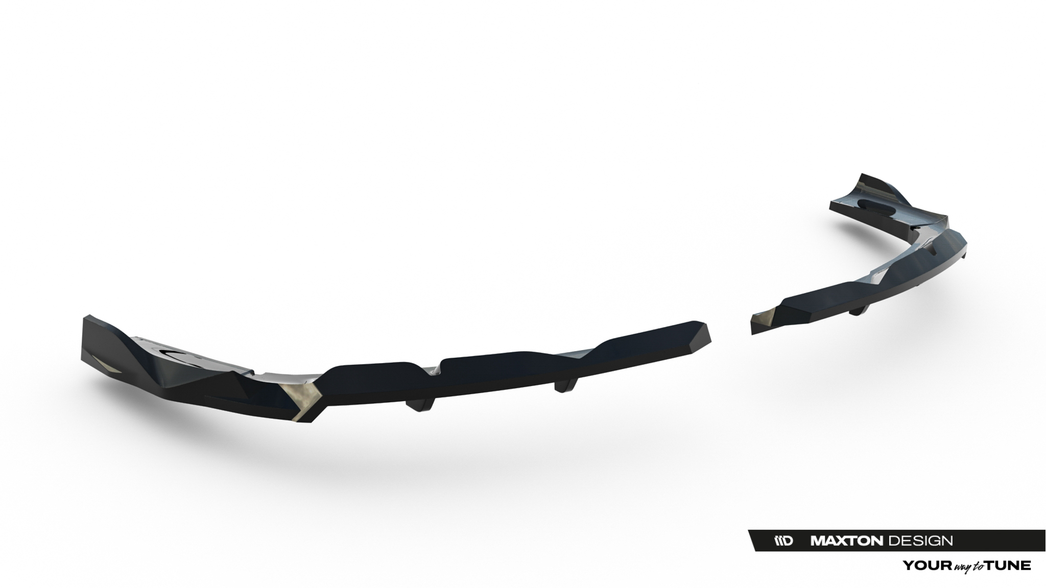 REAR SPLITTER (WITH VERTICAL BARS) SUITABLE FOR BMW X3 M-PACK G45 – MAXTON DESIGN - 3