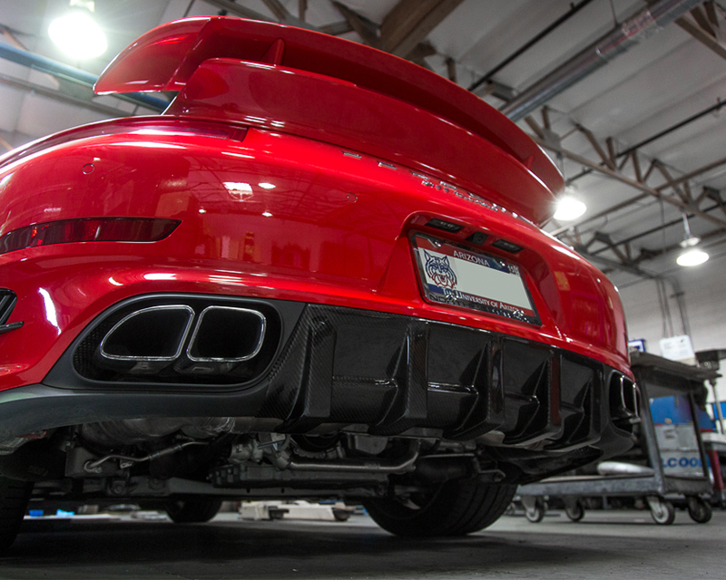 AGENCY POWER CARBON FIBER REAR DIFFUSER PORSCHE 991 TURBO 14-15 - 4
