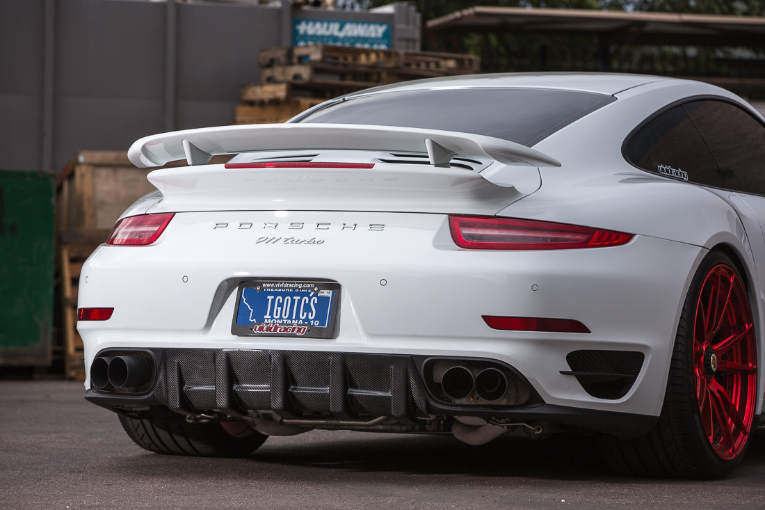 AGENCY POWER CARBON FIBER REAR DIFFUSER PORSCHE 991 TURBO 14-15 - 2