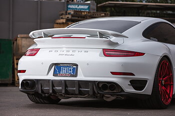 AGENCY POWER CARBON FIBER REAR DIFFUSER PORSCHE 991 TURBO 14-15