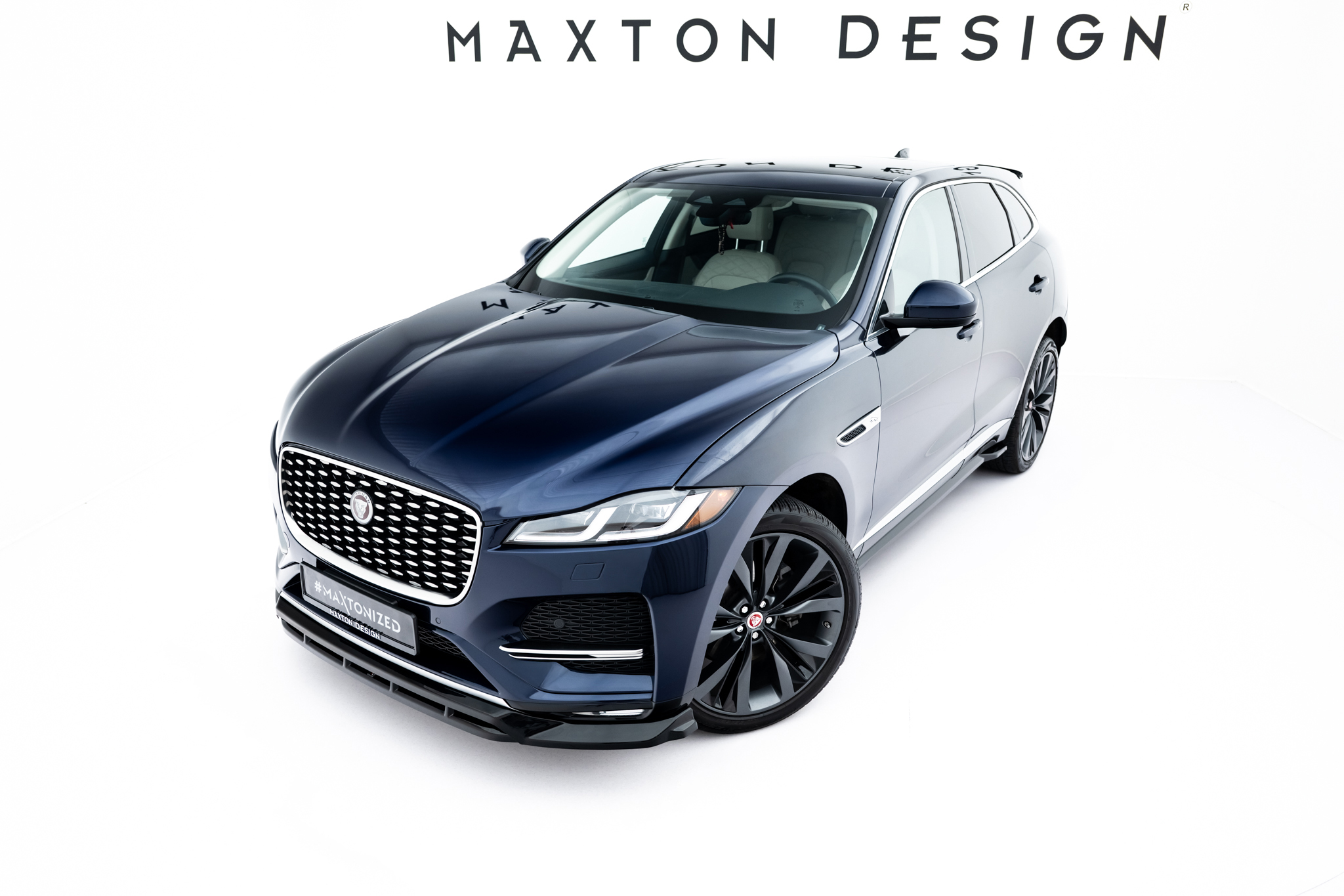 FRONT SPLITTER SUITABLE FOR JAGUAR F-PACE R-SPORT X761 FACELIFT – MAXTON DESIGN - 5
