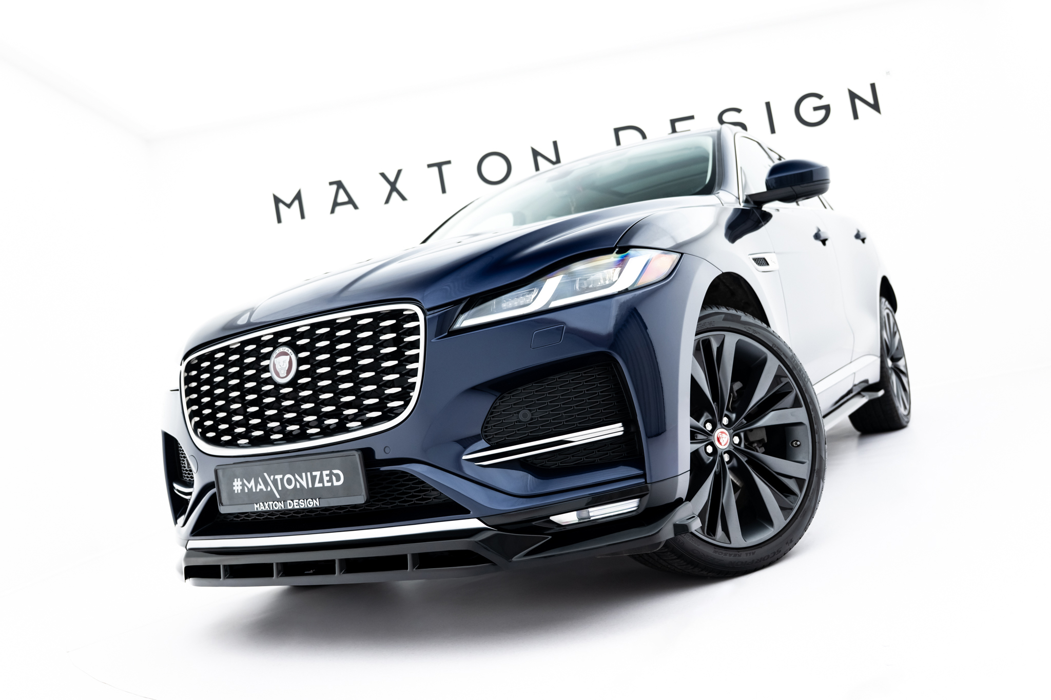 FRONT SPLITTER SUITABLE FOR JAGUAR F-PACE R-SPORT X761 FACELIFT – MAXTON DESIGN - 3