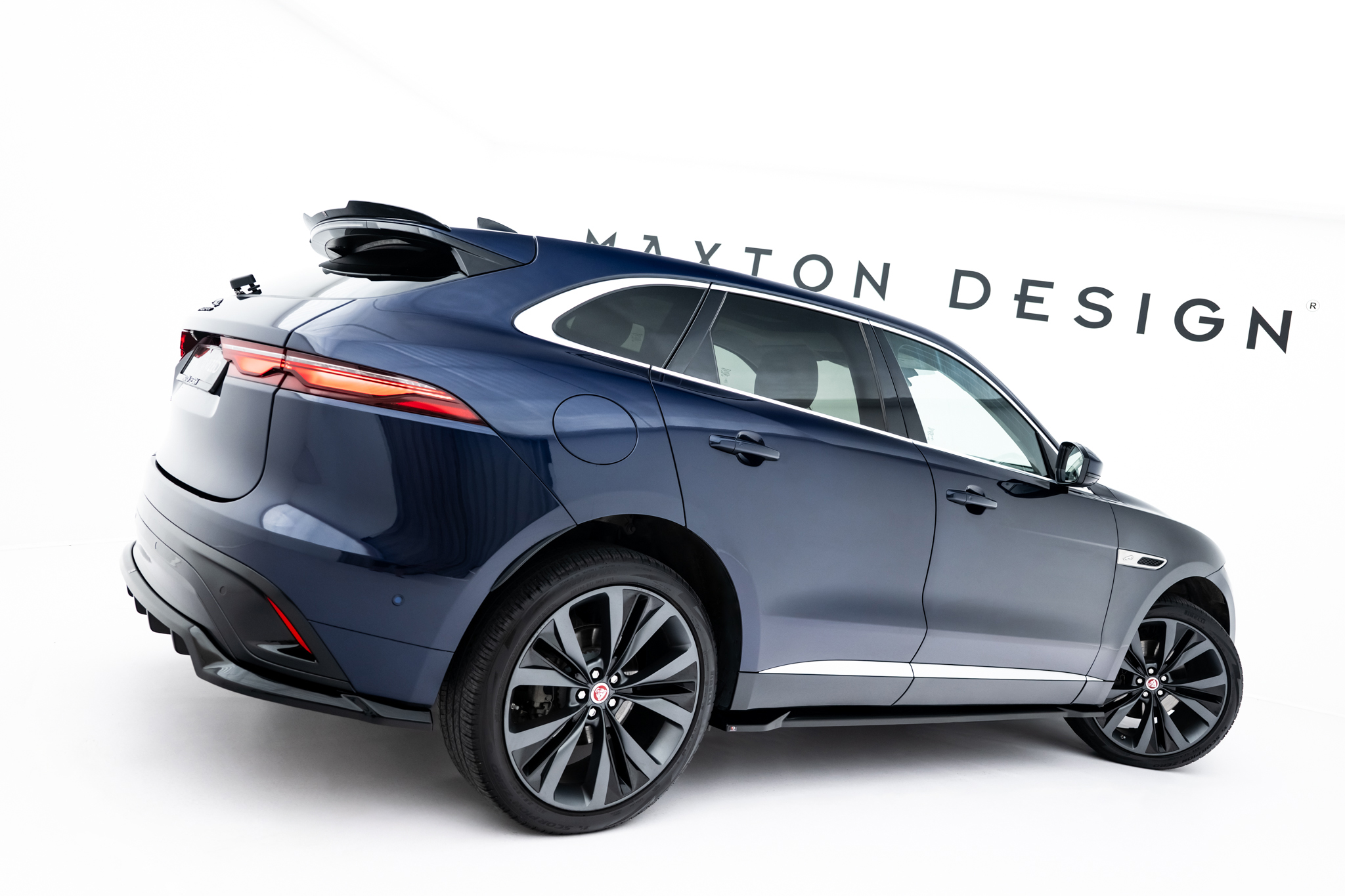 REAR SPLITTER (WITH VERTICAL BARS) SUITABLE FOR JAGUAR F-PACE R-SPORT X761 FACELIFT – MAXTON DESIGN - 5