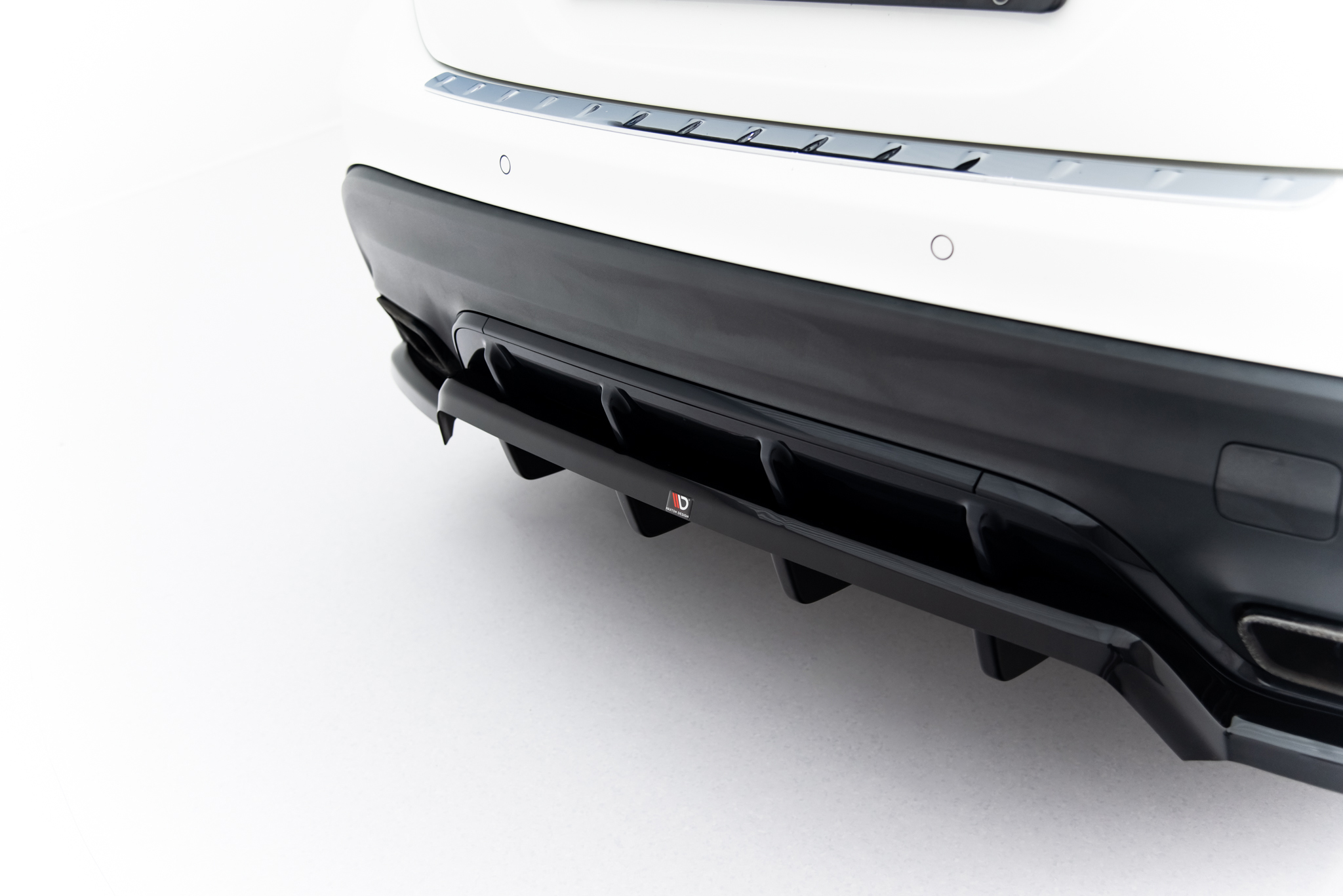 REAR SPLITTER (WITH VERTICAL BARS) SUITABLE FOR MERCEDES-BENZ GLA 45 AMG X156 FACELIFT – MAXTON DESIGN - 6