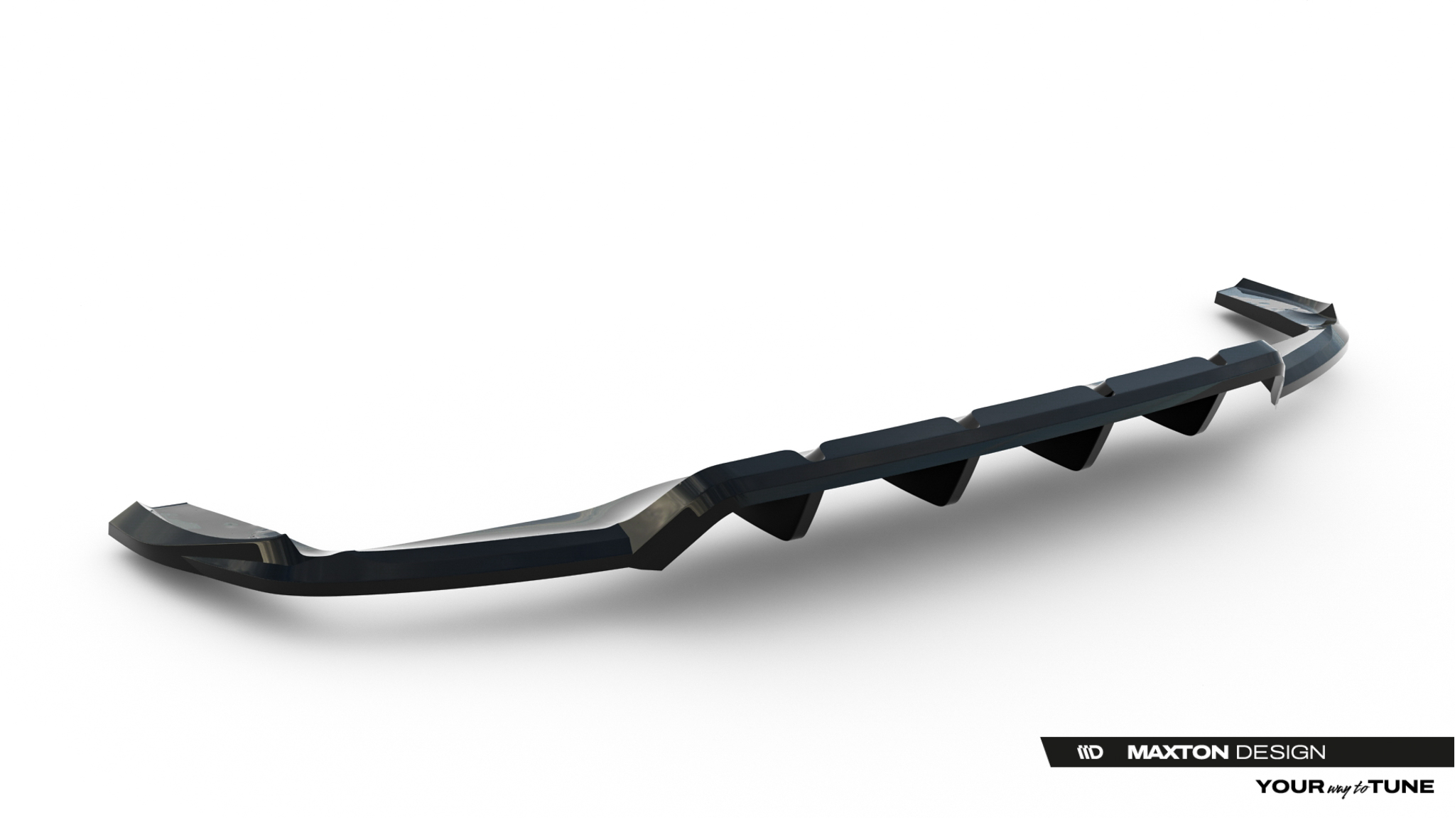 REAR SPLITTER (WITH VERTICAL BARS) SUITABLE FOR MERCEDES-BENZ GLA 45 AMG X156 FACELIFT – MAXTON DESIGN - 4
