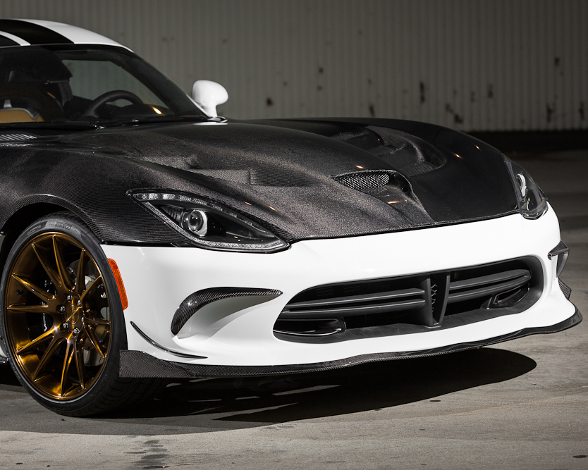 AGENCY POWER CARBON FIBER LOWER FRONT BUMPER CANARD PAIR SRT VIPER 2013+ - 2