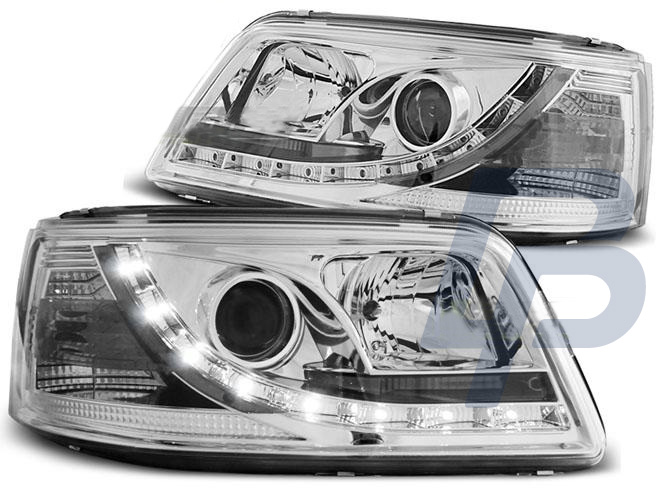 HEADLIGHTS VW T5 04.03-08.09 DAYLIGHT CHROME - 2