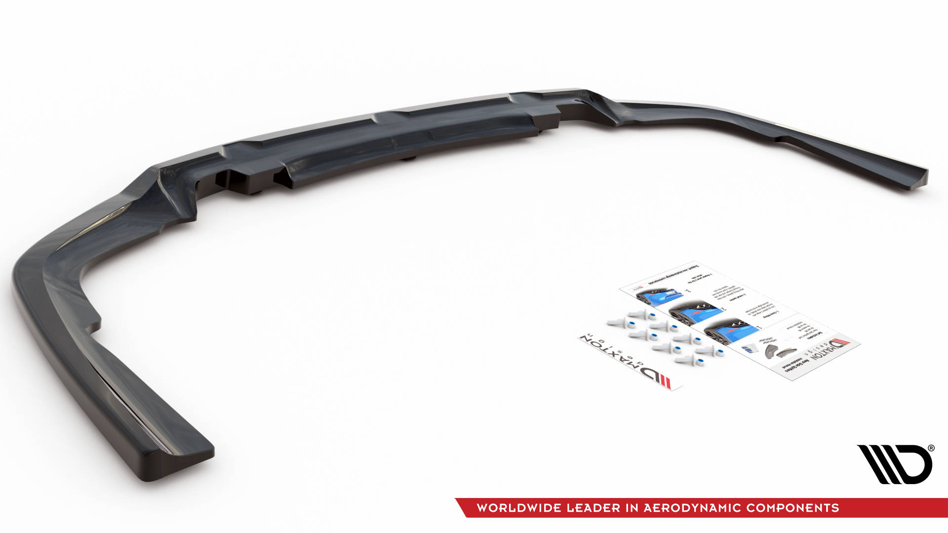 Central Rear Splitter (Vertical Bars) V.1 BMW X6 M-Pack G06 - 6