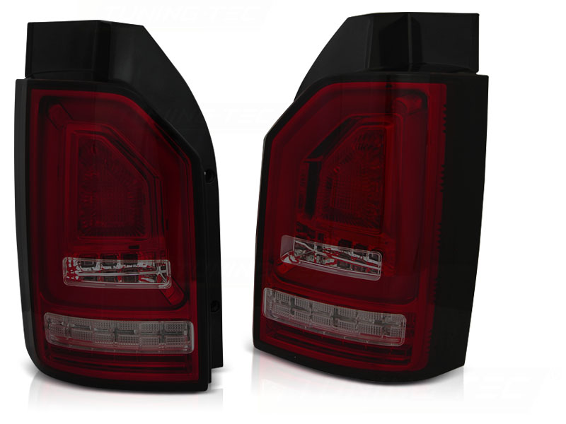 LED-BAKLYKTOR RÖD/TONAD SEQ TILL VW T6 2015-2019 OEM LED
