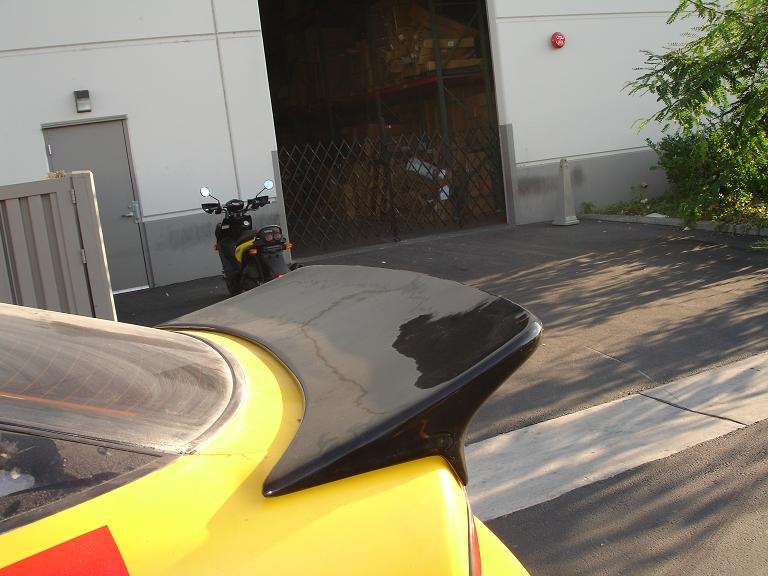 NISSAN S13 HATCH CARBON FIBER REAR SPOILER MEGAN RACING - 2