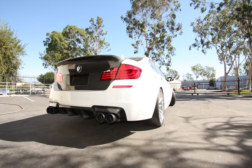 AGENCY POWER CARBON FIBER REAR DIFFUSER BMW F10 M5 12-17 - 3