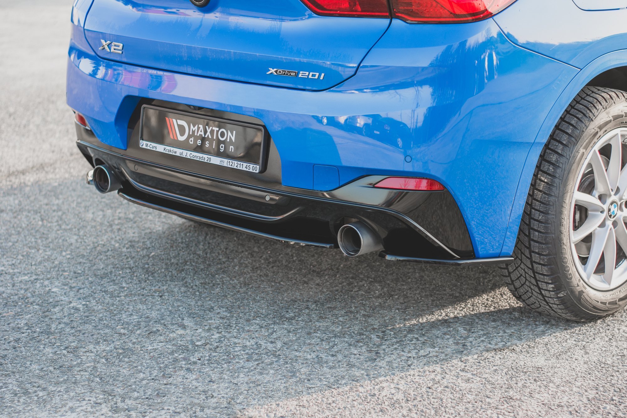 Central Rear Splitter BMW X2 F39 M Sport - 5