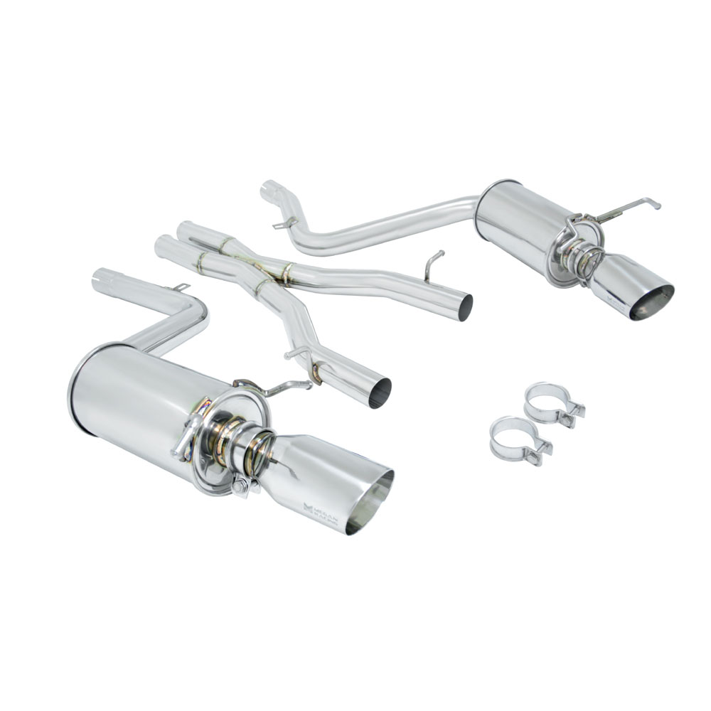 MERCEDES C300/350 V6 08-14 4D CATBACK SS ROLL TIPS [MR]
