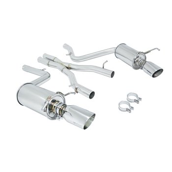 MERCEDES C300/350 V6 08-14 4D CATBACK SS ROLL TIPS [MR]