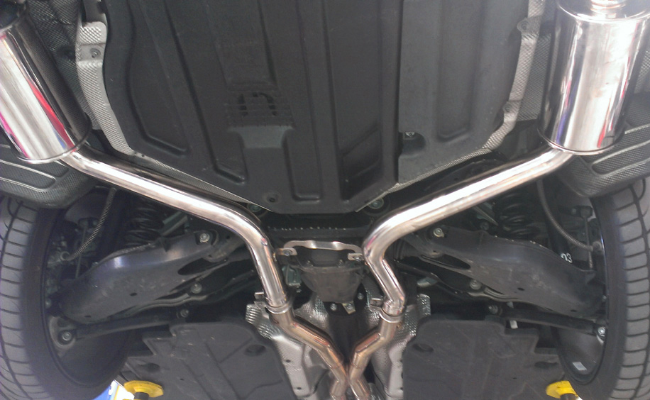 MERCEDES C300/350 V6 08-14 4D CATBACK SS ROLL TIPS [MR] - 3