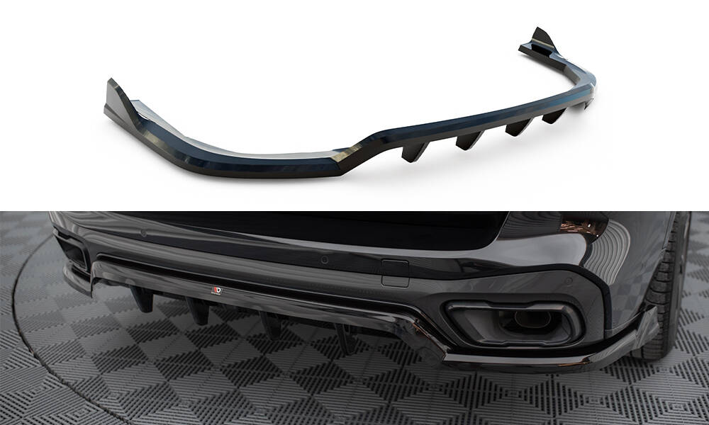 Central Rear Splitter (Vertical Bars) BMW X5 M-Sport G05