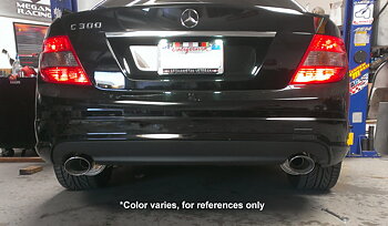 MERCEDES C300/350 V6 08-14 4D CATBACK BURNT ROLL TIPS [MR]