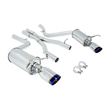 MERCEDES C300/350 V6 08-14 4D CATBACK BURNT ROLL TIPS [MR]