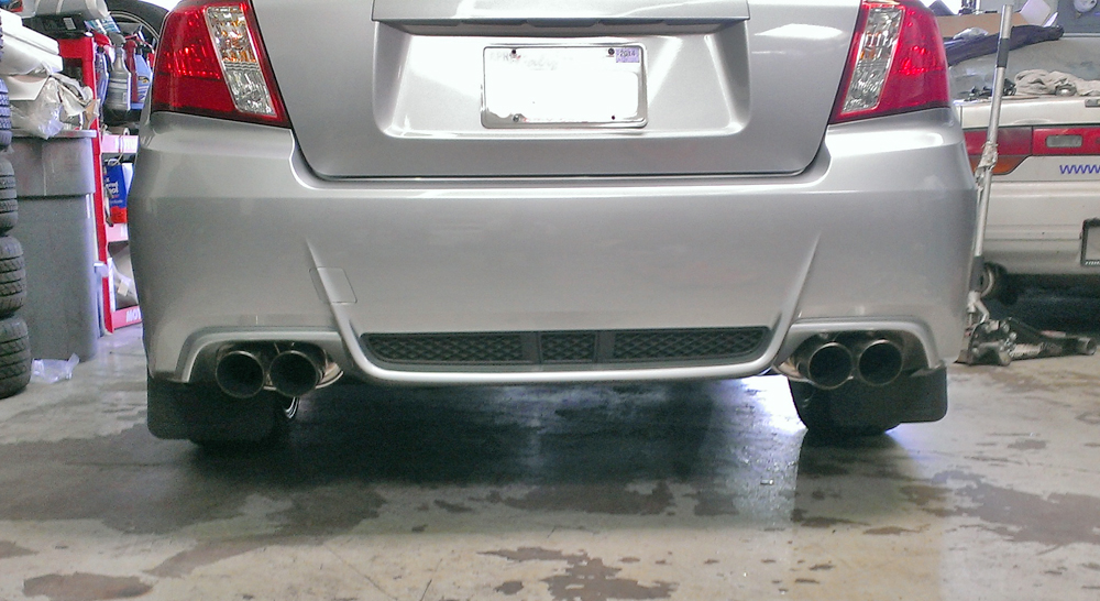 SUBARU IMPREZA WRX 11-14 4D CATBACK BURNT ROLL TIPS [MR] - 2