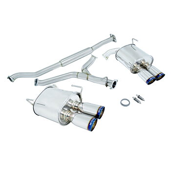 SUBARU IMPREZA WRX 11-14 4D CATBACK BURNT ROLL TIPS [MR]