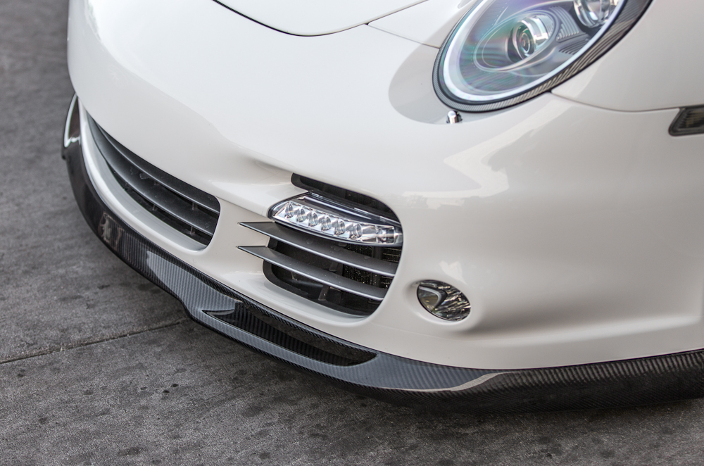 AGENCY POWER CARBON FIBER TYPE II FRONT LIP SPOILER PORSCHE 997 TURBO 07-12