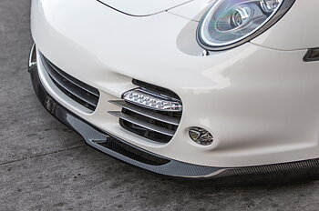 AGENCY POWER CARBON FIBER TYPE II FRONT LIP SPOILER PORSCHE 997 TURBO 07-12