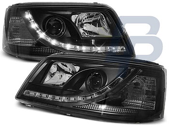 HEADLIGHTS VW T5 04.03-08.09 DAYLIGHT BLACK