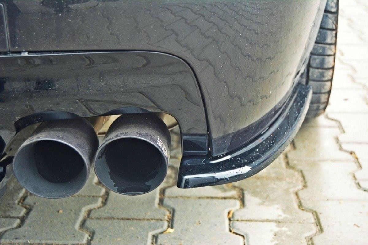 Rear Side Splitters Bmw 5 F11 M-pack (Fits TWO Double Exhaust Ends) - 3