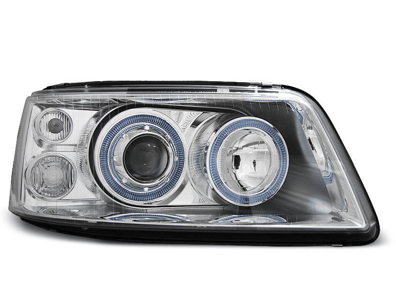 HEADLIGHTS VW T5 04.03-08.09 ANGEL EYES CHROME