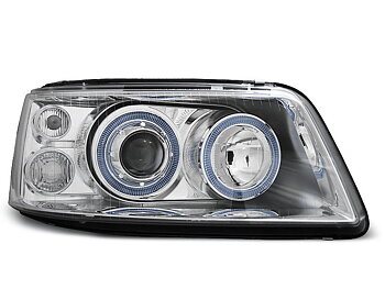 HEADLIGHTS VW T5 04.03-08.09 ANGEL EYES CHROME